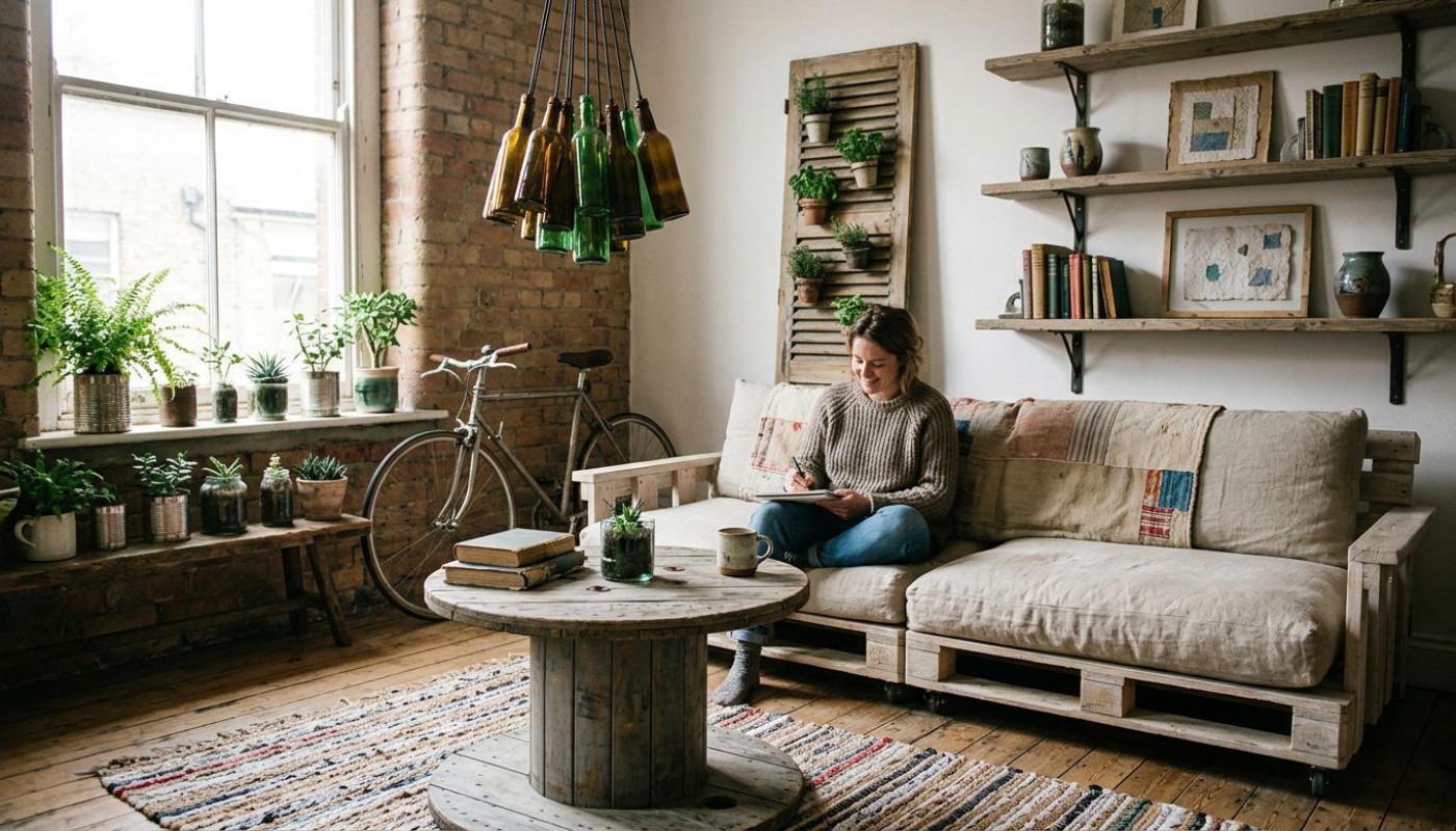 Utiliser des matériaux recyclés pour une déco intérieure unique